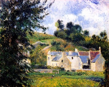 casas de l ermita pontoise 1879 Camille Pissarro Pinturas al óleo